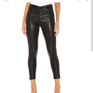 Levi’s Mile High Ankle Skinny in Black Serpent Foil